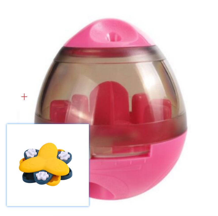 Dog food leaking device